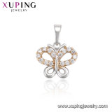33706 Multicolor Elegant Pear CZ Flower-Shaped Fashion Imitation Jewelry Necklace Pendant