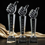 Crystal Trophy Creative Custom Cup Promotion Thumbs up Souvenirs