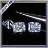 Synthetic Rectangle Radiant Cut White CZ