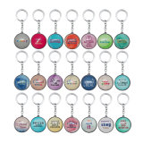 Custom Personalized Souvenir Crystal Fashion Metal Keychain for Promotion Gift