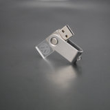 Swivel Custom crystal USB Pen Drive with Laser Engrave Logo