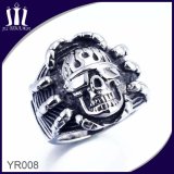 Yr008 Diecasting Stainless Skeleton Head Ring