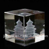 3D Laser Crystal Glass Engraving Cube for Promotion Gifts