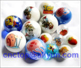Milky White Decals Glass Ball by Professional Manufacturer