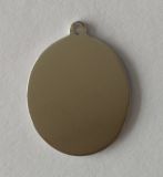 Round Blank Metal Dog Tag for Logo Engraved