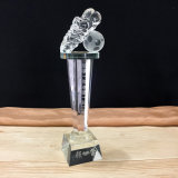 Personalized Engraved Crystal Soccer Trophy for Football Match Gifts