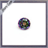 New Fashion Round Colorful Electroplate Zirconia for Jewelry
