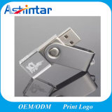 Mini Metal USB3.0 Memory Flash Drive Crystal Swivel USB Pendrive LED USB Stick