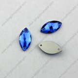 9X18mm Dz-3066 Navette Sew on Crystal Glass Stones for Dress Decoration in China Rhinestone