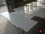 White Artificial Quartz with Mirror Kitchen Countertop