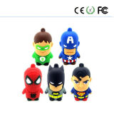 Cartoon USB Flash Drive, Captain America U Disk, U Disk Superman, Batman U Disk, Spider-Man U Disk, Creative USB Flash Drive, Gift Pendrive