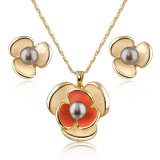 Elegant Fashion Crystal Bead Pearl Jewellery Set
