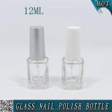 12ml Nice Square Glass Nail Polish Bottle with Plastic Cap and Brush