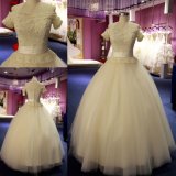 Heavy Beading Pearls off Shoulder Ball Gown Wedding Dresses 2018