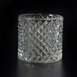 Luxury Candle Jar with Facted Patterned