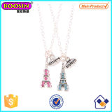 Wholesale Metal Alloy Crystals Eiffel Tower Pendant Necklace