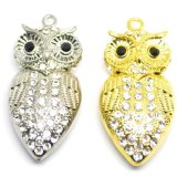 Owl Crystal U Disk Personalized Diamond Necklace USB Creative Accessories Gifts U Disk