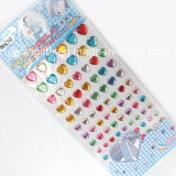 Rainbow Heart Crystal Acrylic Diamond Sticker