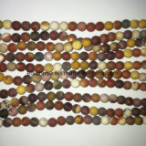 Natural Crystal Matte Finished Frosted Mookite Bead Jewellery