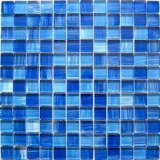 High Quality Crystal Blue Glass Mosaic Tile for Swimming Pool