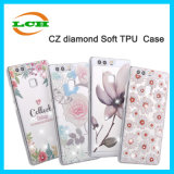 Ultra-Thin Clear Tranparent Diamante Crystal Soft TPU Case for Huawei