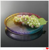 Colorful Customized Decoration Crystal Glass Fruit Bowl