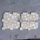 French Style Beige Marble Mosaic Pattern Tiles
