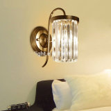American Archaize Iron Color Wall Light Antique Crystal Wall Lamp