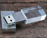 Customized 3D Logo Photography Transparent Crystal USB Memory Stick