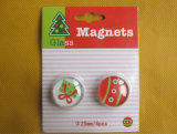 Promotional Souvenir Christmas Glass Fridge Magnet