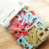 3D Handmade Die-Cut Alphabet / Letter Glitter Carton Paper Craft Stickers
