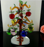 Beautiful Christmas Day Gift Colorful Crystal Apple Tree
