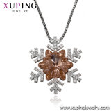Necklace-00327 Xuping Wholesale Christmas Gift Crystals From Swarovski Snowflake Necklace Jewelry