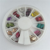 Hot Sale Nail Art Decoration Rhinestones 3D Glitter Charm Nail Gem Stones Wheel DIY Nail Jewelry Accessories
