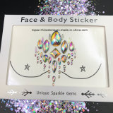 DIY Adhesive Crystal Glitter Face Body Art Jewels Rhinestone Gem Stones Bindi Face Jewels (SR-35)