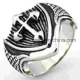 Custom Mens Ring Cross Stainless Steel Ring