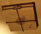 Square Ceiling Lamp Made of Marble with Certification