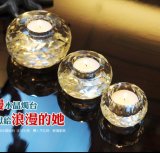 Ball Shape Tea Light Crystal Candle Holder for Home Goods