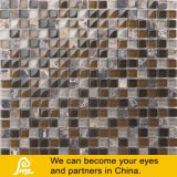 Crystal Glass Mosaic Tile with Marble Mix Dark Color