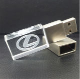Hotest Crystal USB Flash Drive with 3D Logo