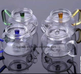 Manufacturer Wholesale Glass Teapot with Plunger Glass Tea Pot