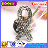 China Wholesale Custom Crystal Cancer Awareness Ribbon Brooch #51027