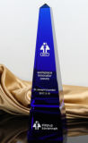 Blue Obelisk Crystal Trophy