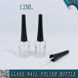 Black Cap Custom Gel Nail Polish Glass Bottle 12ml