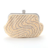 Newest Diamond Ring Vintage Designer Party Pearl Fashion Clutch Bag