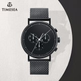 Wholesale Fashion Stainless Steel Chronograph Custom Mesh Watch 72016