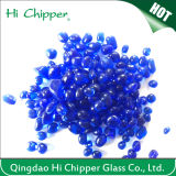 Colored Irregular Solid Clear Glass Beads