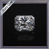 Clear White Rectangle Princess Diamond Cut Moissanite for Jewelry