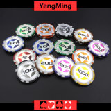 12g Ultimate Sticker/ Poker Chips European Clay Laser Casino Chips Ym-Cy02