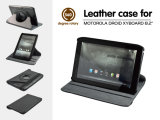360 Degree Rotary Leather Case for Motorola Droid Xyboard 8.2 Inch Tablet Rotating Stand Book Cover